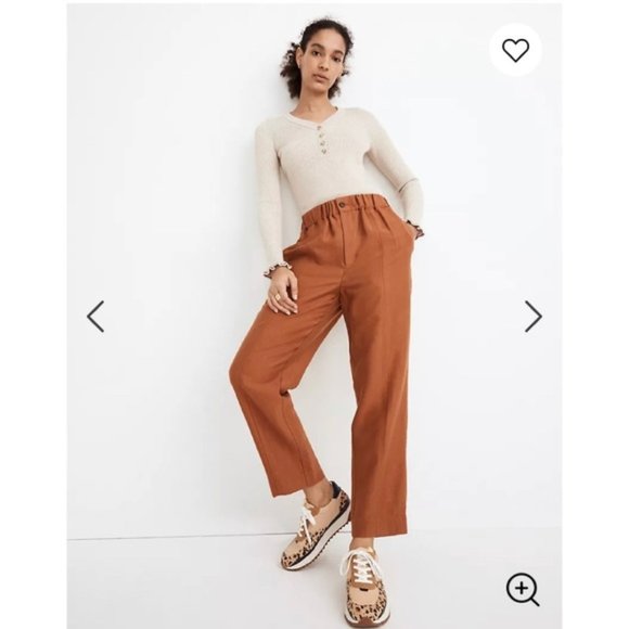 **ISO** Madewell tapered Hutson pull on crop pants - Picture 1 of 1